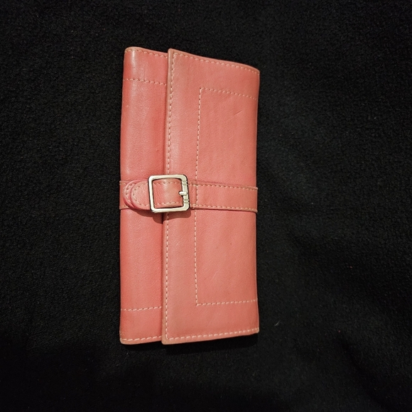 No Brand Salmon/Pinkish Bi-Fold Faux Leather Wallet - Picture 2 of 6